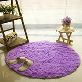 Fluffy Round Rug Carpets for Living Room Kilim Faux Fur Carpet Kids Room  Long Plush rugs for bedroom Shaggy Area Rug White