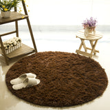 Fluffy Round Rug Carpets for Living Room Kilim Faux Fur Carpet Kids Room  Long Plush rugs for bedroom Shaggy Area Rug White