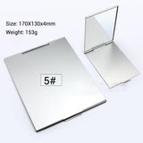 5 Sizes Foldable Ultra-thin Cosmetic Mirror Make Up Folding Mirror Rectangle Folding Makeup Decorative Mirror Pocket Mini Mirror