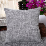 Solid Linen Sofa Waist Cushion Cover 40*40/45*45/50*30/50*50/55*55/40*60cm Throw Pillowcase Office Home Decor Pillow Case