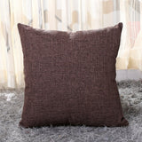 Solid Linen Sofa Waist Cushion Cover 40*40/45*45/50*30/50*50/55*55/40*60cm Throw Pillowcase Office Home Decor Pillow Case