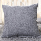 Solid Linen Sofa Waist Cushion Cover 40*40/45*45/50*30/50*50/55*55/40*60cm Throw Pillowcase Office Home Decor Pillow Case