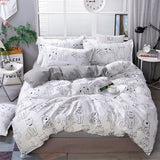 Cotton Pastoral Flower Cartoon Style Fashion Bedding Bed Cover Bed Sheet Duvet Cover Pillowcase 4pcs Bedding Sets/Queen