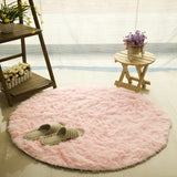 Fluffy Round Rug Carpets for Living Room Kilim Faux Fur Carpet Kids Room  Long Plush rugs for bedroom Shaggy Area Rug White