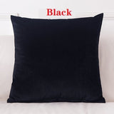Solid Velvet Pillow Cushion Cover Home New Year Decorative 40*40/45*45/50*50/55*55/60*60cm