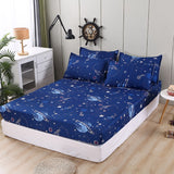 Hot Sale Single Fitted Sheet Mattress Cover With All-around Elastic Rubber Band Bed Cover Polyester Bed Sheet（No Pillow cases）