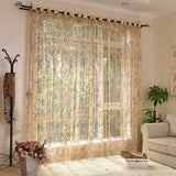 Modern Bird Nest  Embroidered  Tulle Curtains for Living Room Window Treatment Sheer Voile Curtain for Bedroom Custom Home