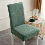 4 pcs/6 pcs Jacquard Chair Cover Polyester Fiber High Elastic Stool Cover Hotel Restaurant Chair Antifouling Cover