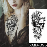 Waterproof Temporary Tattoo Sticker Old School Moth Butterfly Tatto Compass Flowers Wing Clock Body Art Arm Fake Sleeve Tatoo