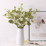 1 PC Artificial Eucalyptus Forest Apple Leaf Wedding Home Decoration Fake Plant Autumn Eucalyptus Branch Plastic Plant Decor