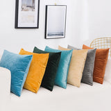 Solid Velvet Pillow Cushion Cover Home New Year Decorative 40*40/45*45/50*50/55*55/60*60cm