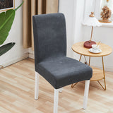 4 pcs / 6 pcs Chair Cover Polyester Fiber Elastic Stool Cover Hotel Restaurant Chair Antifouling Cover