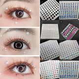 Crystal Tattoo Sticker Glitter Eyeliner Eyebrow Makeup Face Eyes Diamond Temporary Tattoo Rock Rhinestone 3D Eyeliner Stickers