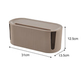 Morandi color wire Cable Storage Case Organizer Box Socket Plug Wireless WiFi Router Board Bracket for Household Bedroom