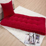 Long Cushion Thickening Garden Chair Cushion Solid Color Home Seat Mat Floor Cushion 55x150/55x165cm Bench Cushion Customizable