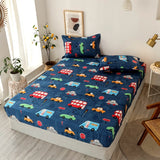 Hot Sale Single Fitted Sheet Mattress Cover With All-around Elastic Rubber Band Bed Cover Polyester Bed Sheet（No Pillow cases）