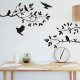 Bird Branch wall stickers Tree Leaf decorative vinyl for Children's home decor living room stickers on the wall accessories