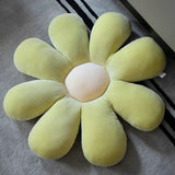 Stuffed Six Petal Flower Cushion Girly Room Decor Sunflower Pillow Bay Window Pink Flower Setting for Kids Bedroom Seat Pillow