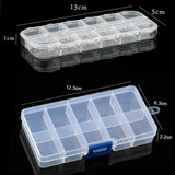 Multi Grids Plastic Detachable Storage Boxes Bins for Tools&Jewelry&Fishing Gear&Screw Desk Organizer cajas de madera