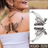 Waterproof Temporary Tattoo Sticker Old School Moth Butterfly Tatto Compass Flowers Wing Clock Body Art Arm Fake Sleeve Tatoo