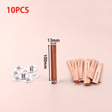 10pcs 3-10cm Length Cross Wooden Wood Candle Wicks Candle Wick Core With Bases For DIY Candle Making Supply Soy Parffin Wax Wick