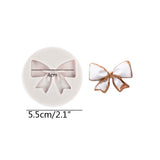 Many Kinds Cartoon Bow Tie Silicone Mold For Chocolate Fondant Jelly Candy Cake Decoration Baking Tool bow-knot Resin Art Moulds