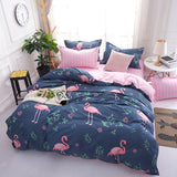 Cotton Pastoral Flower Cartoon Style Fashion Bedding Bed Cover Bed Sheet Duvet Cover Pillowcase 4pcs Bedding Sets/Queen
