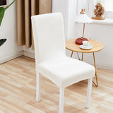 4 pcs / 6 pcs Chair Cover Polyester Fiber Elastic Stool Cover Hotel Restaurant Chair Antifouling Cover