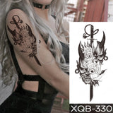 Waterproof Temporary Tattoo Sticker Old School Moth Butterfly Tatto Compass Flowers Wing Clock Body Art Arm Fake Sleeve Tatoo