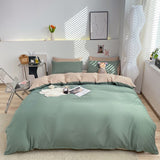 Duvet Cover Solid Color Quilt Cover Tibetan Green King Size Comforter Cover High Quality Skin Friendly Fabric Bedding Cover