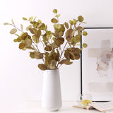 1 PC Artificial Eucalyptus Forest Apple Leaf Wedding Home Decoration Fake Plant Autumn Eucalyptus Branch Plastic Plant Decor