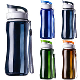 Water Bottle Sport GYM Train Travel Portable Shaker Bottle Bike Hiking Plastic Leakproof School Water Bottle BPA Free Drinkware