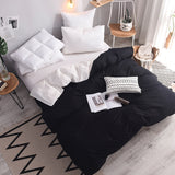 Duvet Cover White Comforter Cover King Size Solid Color Quilt Cover High Quality Skin Friendly Fabric Bedding Cover