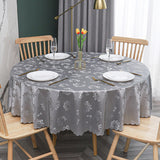 Round Tablecloth PVC Waterproof Antifouling Cover Outdoor Dining Table Cloth