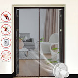 Magnetic Screen Door Curtain Anti-Mosquito Net Fly Insect Screen Mesh Automatic Closing Custom Size Easy Installation