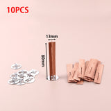 10pcs 3-10cm Length Cross Wooden Wood Candle Wicks Candle Wick Core With Bases For DIY Candle Making Supply Soy Parffin Wax Wick