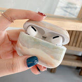 For AirPods Pro 2 Cases Luxury Marble Hard PC Glossy Earphone Case Bluetooth Wireless Charging Box Cover for AirPod 1 3 Air Pods