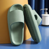 Women Thick Platform Cloud Slippers Summer Beach Soft Sole Slide Sandals Men Ladies Indoor Bathroom Anti-slip Home Slippers