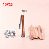 10pcs 3-10cm Length Cross Wooden Wood Candle Wicks Candle Wick Core With Bases For DIY Candle Making Supply Soy Parffin Wax Wick