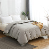 Duvet Cover White Comforter Cover King Size Solid Color Quilt Cover High Quality Skin Friendly Fabric Bedding Cover