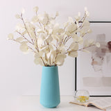 1 PC Artificial Eucalyptus Forest Apple Leaf Wedding Home Decoration Fake Plant Autumn Eucalyptus Branch Plastic Plant Decor