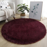 Thick Soft Round Fluffy Rugs Carpets For Living Room Plush Rug Bedroom Fur Long Pile Carpet Floor Mat Soft Shaggy Rugs Home Mat