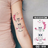 Waterproof Temporary Tattoo Sticker 3D Watercolor Realistic Lavender Daisy Flower Tatto Women Men Child Kids Ankle Fake Tattoos