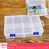 Multi Grids Plastic Detachable Storage Boxes Bins for Tools&Jewelry&Fishing Gear&Screw Desk Organizer cajas de madera