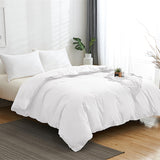 Duvet Cover White Comforter Cover King Size Solid Color Quilt Cover High Quality Skin Friendly Fabric Bedding Cover