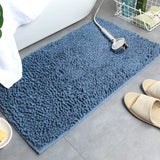 Solid Color Bathroom Mat Bath Carpets Chenille Water Absorption Bathtub Washbasin Floor Mat Non-slip Toilet Rug Plush Foot Mat