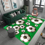 3D Football Field Capet For Kids Room Soft Floor Mat Microfiber Large Carpet Children Washable Baby Room Play Mat Boy's Rug