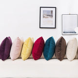 Solid Velvet Pillow Cushion Cover Home New Year Decorative 40*40/45*45/50*50/55*55/60*60cm