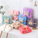 Microfiber Towel Set Coral Fleece Absorbent Hair Swimming Face Hand Bath Towel Sets Microfibre Bathroom Towels Sets