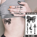 Dark Snake Waterproof Temporary Tattoo Stickers Scorpion Prajna Old School Flash Tattoos Hand Arm Women Body Art Fake Tatoo Men